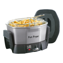 Fritel Fun Fryer FF 1200   Snackfriteuse/Fonduefriteuse   1,5 L   1400 W   Antistofdeksel   Voor 2 tot 6 personen   PFAS vrij