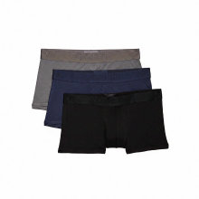 Calvin Klein lage taille trunks, 3 stuks FZ7   zwart, blauwschaduw, grijsblauw   heren, maat L
