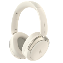 EDIFIER Atom Max opvouwbare over ear koptelefoon – hybride actieve ruisonderdrukking, Hi Res audio, geïntegreerde microfoon, volumeregeling, 45 uur afspeeltijd, snelladen, Bluetooth 5.4, Personalisatie via app, wit