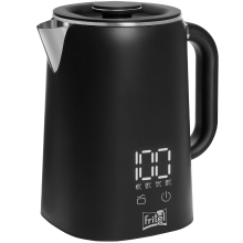 Fritel Waterkoker WK 2595   Waterkoker/Theeketel   1,7 L   1500 W   Dubbelwandig   Touch Display   Warmhoudfunctie   Mat Zwart