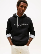 Tommy Hilfiger CORE Tommy logo capuchontrui, heren S, gitzwart
