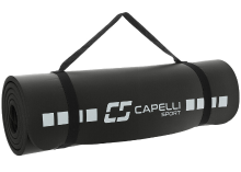 Capelli Sport trainingsmat maat: 61 x 183 cm dikte: 1,2 cm met draagriem, gewatteerde ondersteuning, voor fitness  en sportschooltrainingen
