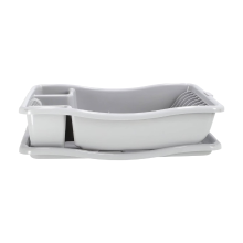 Curver Afwasrek met opvangbak   38 x 29 x 8,5 cm   Premium opbergoplossing, Duurzaam kunststof, Moderne woonorganisatie