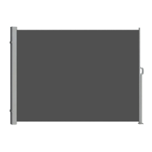 JOYFURNOS Ochama Uittrekbaar Zijscherm, 180 x 400 cm Privacy Scherm, Lichtgrijs