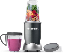 Nutri Bull Nutribullet Original Blender   Grijs   600 W   Smoothie Maker   incl. 2 Drinkbekers en Stay Fresh dop