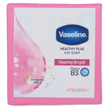 Vaseline Zeepstuk   Healthy Bright 3 x 75 g