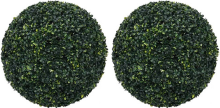 AORTA Kunstmatige Buxusballen   52 cm, groen, 2 stuks