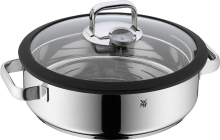 WMF Vitalis stoom  en braadpan Ø 28 cm roestvrij staal met deksel geschikt voor inductie