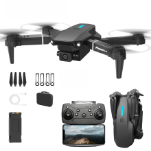 FACEGLE E88 Speelgoeddrone, Opvouwbare Quadcopter, High Definition Dubbele Camera's, Met Optische Flow Hoveren, Een Must Have Cadeau Voor Beginners (FPV Mini Afstandsbestuurbare Drone   Zwart)