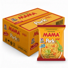 MAMA Instant Noedels Varkenssmaak 30*60 g (Doos)