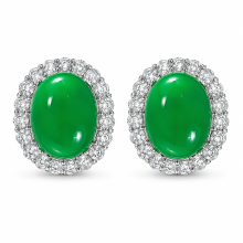 VoxorAI groene natuurlijke Chalcedony stud oorbellen, stud oorbellen, oorbellen, oorbellen, oorbellen All Seasons