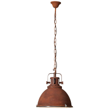 Brilliant vintage hanglamp   verstelbare pendellamp met glazen kap 47 cm diameter