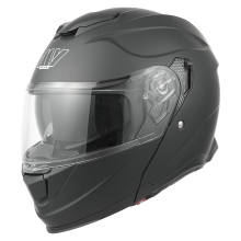 [20 Korting met coupon] MY modulaire motorhelm met dubbel viziersysteem, ECE 22.06 Gecertificeerd, motorhelm voor woon werkverkeer en touring (935 serie) – Mat zwart – Maat: M