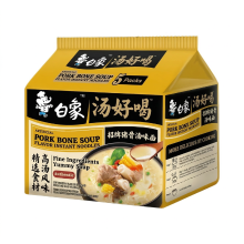 Bai Xiang 【Terug naar school】Baixiang instantnoedels (Artificial varkensbottenbouillon smaak)   113g*5 565g
