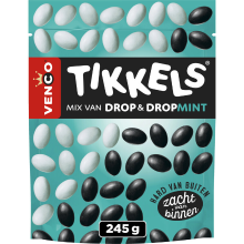 Venco Tikkels Drop & Mint   245 g