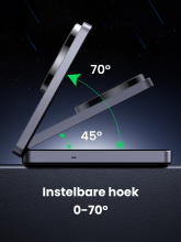 Ugreen 2 in 1 MagSafe oplader zwart