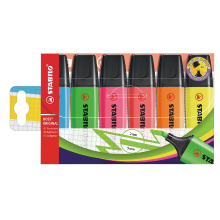 STABILO BOSS ORIGINAL   Markeerstiften   Set van 6   Assorti kleuren