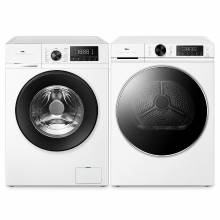 TCL wasmachine & warmtepompdroger set – 8 kg + 8 kg – 1400 tpm – stoomfunctie