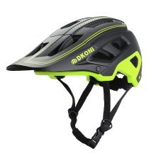 DKONI HS 062 mountainbikehelm voor volwassenen   zwart/geel   maat L (56 61 cm)