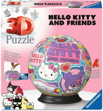 Ravensburger Puzzle Ball Hello Kitty   72 stukjes, Meerkleurig