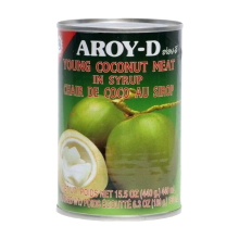Aroy D Jonge kokosnoot in siroop 425 g