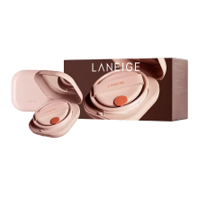 Laneige Neo Glow Lightweight Cushion Foundation 21N1 Beige (volledige maat + navulling 15 g x2) 30 g x2 duoset