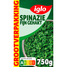 Iglo Gehakte Spinazie   750 g
