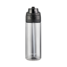 BUFFi5 JOY waterbeker van kunststof voor sport met twee drinkranden 720 ml zwart