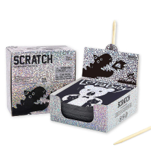 Joan Miro (Jar Melo) Jar Melo Scratch Art notitieblokset   zilverkleurig hologramglitter