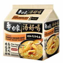 Bai Xiang Heerlijke Soep Peperkouchnoedelsmaak Noedels 123 g * 5