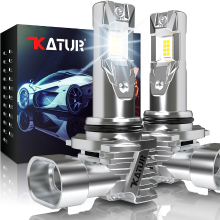 Katur HB4 LED lampen, 26000LM 80 W HB4 9006 LED koplampen 6000K Wit, Ventilatorloos, Waterdicht, Mini Formaat, Plug and Play, Set van 2