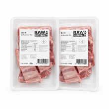 Raw Naturals Rauwe natuurlijke varkensribbetjes – 2 x 1 kg