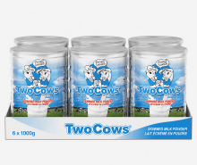 Two Cows Magere melkpoeder 6*1000 g (Vanaf 2 jaar)