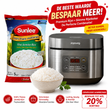 Joyoung Best Value rijstbundel: Smart Cooker + premium Thaise jasmijnrijst 5 kg