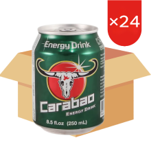 Carabao cafeïnehoudende frisdrank   250 ml x 24