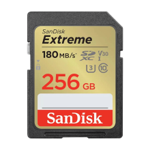 SanDisk Extreme SDXC kaart – 256 GB, V30