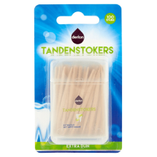 Derlon tandenstokers extra dun 100 stuks