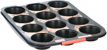 Alpina muffin bakplaat   staal, 35 x 26,5 cm, multikleurig