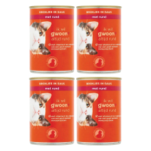 G'woon stukjes in saus met rundvlees 415 g * 4