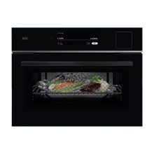 AEG TP9SK821B Inbouw elektrische oven   71 liter inhoud   Pyrolitische zelfreiniging   4 verwarmingsfuncties   Zwart