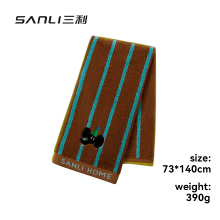 SANLI Verdikte 100% Katoenen Badhanddoek 73×140 cm 390 g Absorberende Douchehanddoek Bruin