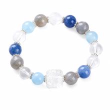VoxorAI L8 [Sneeuwvallende Orchidee] Kristallen Armband DIY Originele Handgemaakte Armband voor Geluk en Voorspoed, Lichte Luxe Modieuze Hoogwaardige Armband