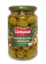Carbonell Groene Olijven Knoflook Marinade   340 g
