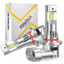 Roadsun 9005 LED lampen met Turbo ventilator, 6500K wit, 500% helderder, daglichtweergave, CSP lichtchips, 50.000 Uur levensduur, HB3 koplamp, flikkervrij, 99% compatibiliteit, 1:1 design, plug and play