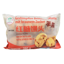 THREE COCONUT TREE TCT gestoomd broodje met rode suiker 390 g