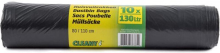 Cleany Afvalzakken 130 L op Rol (10 stuks)