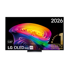 LG OLED83C67LA 83 inch OLED evo AI C6 4K Smart TV, α11 AI Processor 4K Gen3, 120 Hz, VRR tot 165 Hz, Dolby Vision, webOS, G SYNC Compatibel, FreeSync Premium, Zwart