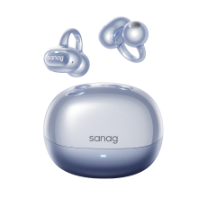 Sanag S8S Ultra Oorklem Bluetooth koptelefoon met botgeleiding, open achterontwerp en AI sportfuncties