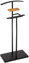5Five bamboe metalen badkamerrek   zwart, 45 x 22 x 114 cm