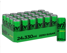 Sprite Zero Sugar Citroen Limoen 24 x 330 ml